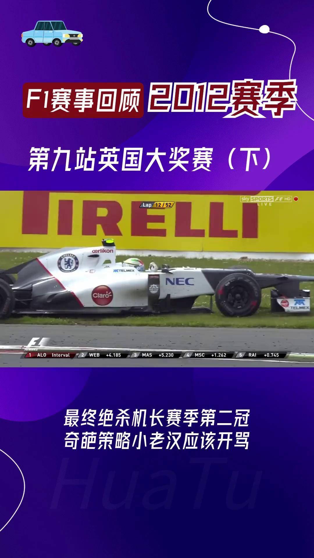 包含哈斯车队逆转红牛车队，阿隆索高光表现的词条